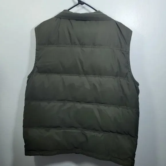Eddie Bauer Goose Down Army Green EB650 Puffer Vest Size XLT 32726-1Clo3 - Picture 8 of 12